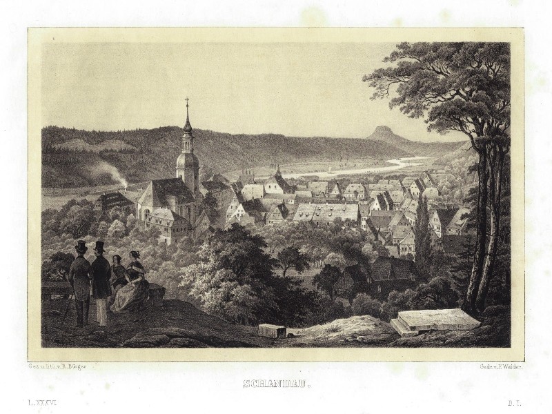 Brücke auf der Bastei von den Gansen aus