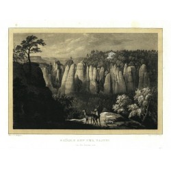 Brücke auf der Bastei von den Gansen aus