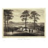 Saské Švýcarsko - Aussicht vom Brand, litografie, Semmler, Bürger, Arldt, 1845