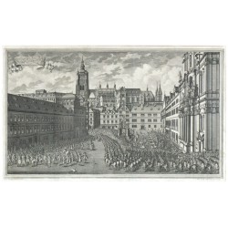 Prospect des so gennante Walischen Platzes in der Königl. Klein Stadt Prag