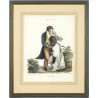 Nech mě! - Milenci - Laisser-moi - litografie, 1830