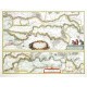 Tractus Rheni et Mosae - Rhine, Meuse, Waal - copperplate map, Blaeu, 1630