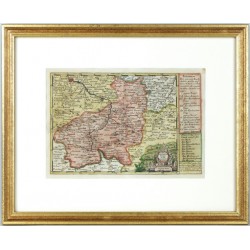 Litoměřicko - Der Leutmeritzer Craeys - mapa - mědirytina - Schreiber