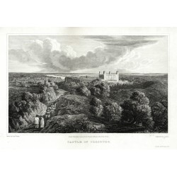 Bratislava - Bratislavský hrad - Castle of Presburg, ocelorytina, 1822