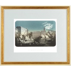 Český Krumlov - Fürst. Schwazenberg'sche Schloss in Krumau - litografie, 1855