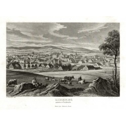 Liberec město w Čechách - ocelorytina, Kandler, Schmidt