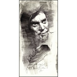 Oldřich Kulhánek - Zdeněk Štěpánek - Ex libris Berta Koubová - exlibris, litografie, 1987