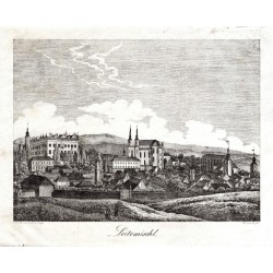 Litomyšl - Leitomischl, litografie, Donath, Medau, 1840
