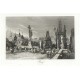 Praha, Karlův most - Prag - mědirytina, 1830