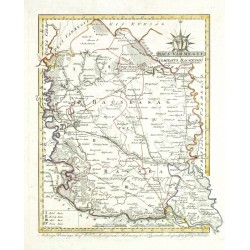 Srbsko - Bács Vármegye - mapa, mědirytina, Görög, 1802