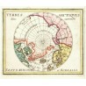 Arktida, Severní pól - Terres Arctiques, mědirytina, mapa, Duval, 1676