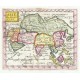 Asia - Asie, copperplate map, Duval, 1676