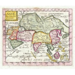 Asie, mědirytina, mapa, Duval, 1676