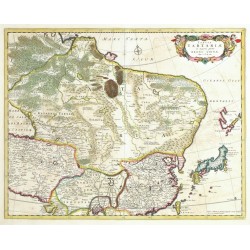 Ostasien - Tabula Tartariae et majoris partis Regni Chinae, Kupferstich Karte, de Wit, 1680