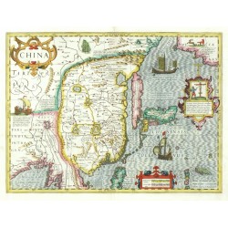 China, Kupferstich Karte, Mercator, Hondius, 1633