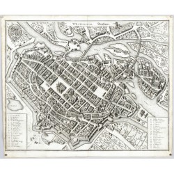 Vratisav - Wratislavia, Breslaw, mědirytina, Merian, 1650