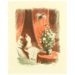 Max Švabinský - Kamélie, barevná litografie, 1912