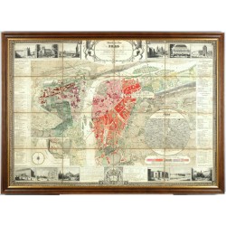 Praha - Jan Loth - Plán Prahy - Situations-Plan von Prag, litografie, 1848