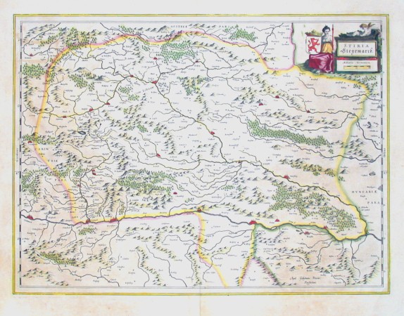 Stiria Steyrmarck - Alte Landkarte