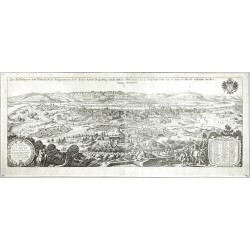 Regensburg - Der zu Hungarn und Böheim ... Belagerung des Statt Regenspurg, Kupferstich, Merian, 1639