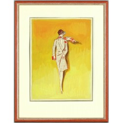 Reklamní návrh, akvarel a pastel, 1920