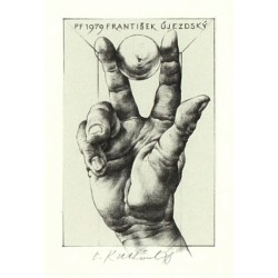 Oldřich Kulhánek - PF 1979 František Újezdský, novoročenka, litografie, 1978
