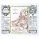 Die Niederland Nach denen XVII Provincien eingetheilet - Antique map