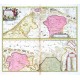 Tabula Nova In qua  Amstelodami  Vada vulgo de Watten Hamburgum - Antique map