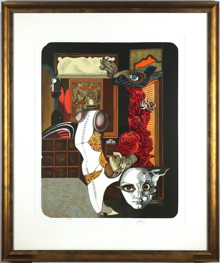 Josef Liesler, barevná litografie, 1994