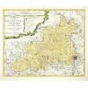Rakovnický kraj - Regni Bohemiae Circulus Rakonicensis, mědirytina, mapa, Müller, Homann, 1776