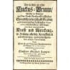 Kuks - Ch. G. Lange, Der so Alte als Edle Kuckus-Brunn, Jelenia Góra, 1720, František Antonín hrabě Špork