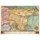 Slovenia, Serbia, Croatia, Bosnia, Istria - Schlavoniae, Croatiae ..., copperplate map, Ortelius, 1570 - Old maps for sale