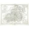 Kreibich - Rakovnický kraj - Charte vom Rakonitzer Kreise, litografie, 1826