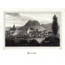Pößneck - Poesneck, Lithographie, Sachsens Kirchen-Galerie, 1840