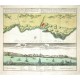 Wahran, Algeria - Topographica Repraesentatio Barbarici Portus et Urbis Munitae Oran, copperplate map, Homann, 1732 - Old maps for sale