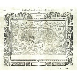 Parma - Der Statt Parma Abcontrafactur, dřevořez, Münster, 1580