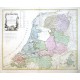 Karte von der Republik der vereinigten Niederlande - Antique map
