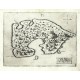 Kefalonia, Griechenland - Cefalonia Insula, Kupferstich Karte, Camocio, Isole Famose, 1571