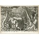 Partridge Hunt - Veste boues operit, copperplate, Stradanus, Galle, 1600