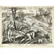 Duck Shooting - Sic fluuialis anas capitur cane, coppeplate engraving, Stradanus, Galle, 1600