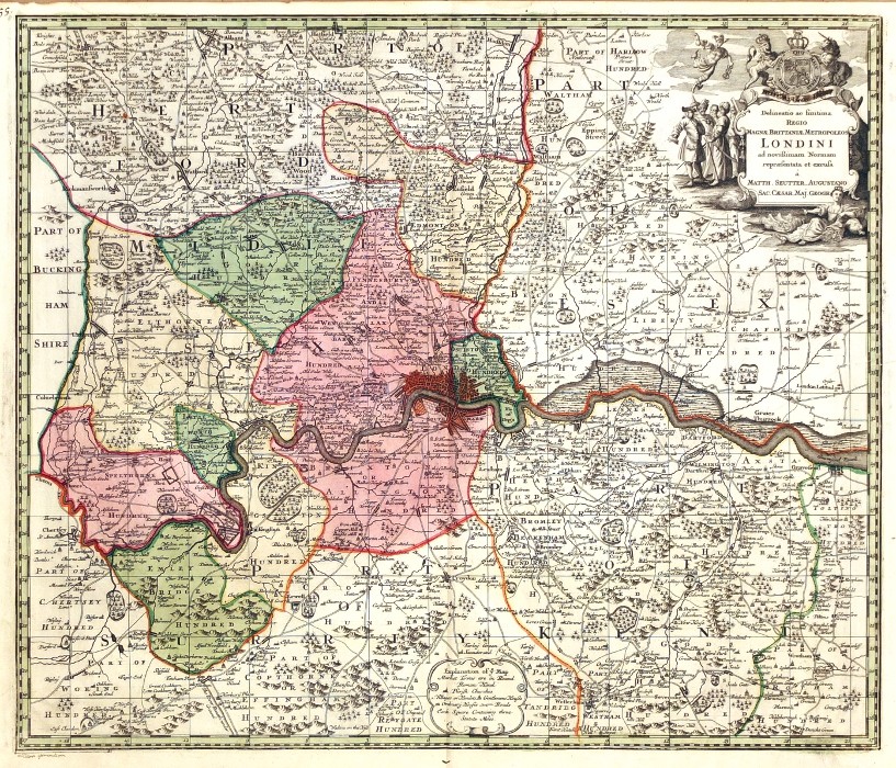 Londýn - Delineatio ... Magnae Brittaniae Metropoleos Londini - Staré mapy na prodej