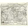 Svět - Designatio Orbis Christiani, mědirytina, mapa, Mercator, Hondius, Atlas Minor, 1609
