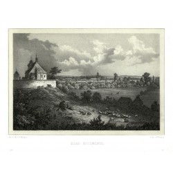 Kostelec nad Labem - Elbe-Kosteletz, litografie, Semmler, 1845