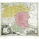 Štýrsko, Slovinsko - Stiria Ducatus, mědirytina, mapa, Seutter, 1730