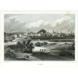 Brno - Brünn, ocelorytina, Würbs, Poppel, 1840