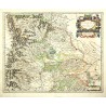Piedmont - Piemonte et Monferrato, copperplate map, Blaeu, 1641