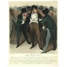 Honoré Daumier - Charles Philipon - Robert Macaire Boursier - Börsenhändler, Lithografie, 1838