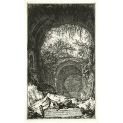 Piranesi - Albano Laziale, Prospettiva della piscina, etching, 1764