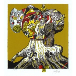 Josef Liesler, barevná litografie, 1993