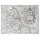 Eboracum, Lincolnia, Derbia - Antique map